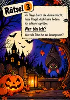 Vorschau - Arbeitsblätter - 🎃 Halloween-Rätsel | 5 spannende Rätsel mit Zahlencode & Lösungsblatt | Klasse 1–5 | Halloween-Spiel, Unterricht & Party - Seite 3