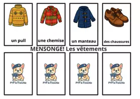Vista previa - Juegos / Gamificación - jeu les vêtements" mensonge, ropa, francés, clothes french - página 3