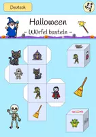 Vorschau - Spiele - Halloween - Würfel basteln - Deckblatt