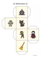 Vorschau - Spiele - Halloween - Würfel basteln - Seite 1