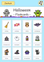 Vorschau - Spiele - Flashcards - Halloween - Deckblatt