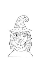 Aperçu - Matériel pour travaux manuels / dessin - Projet artistique d'Halloween : sorcières à la manière de Picasso - Page 2