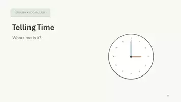 Vorschau - Präsentationen/Tafelbilder - Telling Time - Einführungsfolien - Seite 1