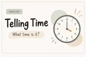 Vorschau - Präsentationen/Tafelbilder - Telling Time - Einführungsfolien - Deckblatt