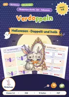 Vorschau - Arbeitsblätter - Verdoppeln und Halbieren an Halloween für ESE | Zauberspiegel, gerecht teilen | Mit Memory | Klasse 1-2 - Deckblatt