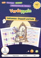 Vorschau - Arbeitsblätter - Verdoppeln und Halbieren an Halloween | Bis 20, Fast-Verdopplungen | Mit Memory | Klasse 1 - Deckblatt