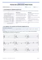 Vista previa - Hojas de trabajo - EJERCICIOS PRÁCTICOS DE LENGUAJE MUSICAL - página 3
