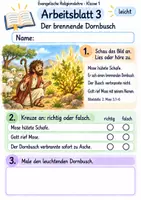 Vorschau - Arbeitsblätter - Mose – Gott führt in die Freiheit | Religion Klasse 1 Arbeitsblätter | Evangelische Religionslehre | 10 Arbeitsblätter als PDF - Seite 3