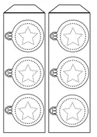 Vista previa - Manualidades / Dibujos para colorear - Farolillos navideños para picar – 4 plantillas para colorear y picar - página 3