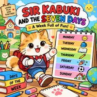anteprima - Esercizi - Sir Kabuki picture book: Seven day of week - Pagina di copertina