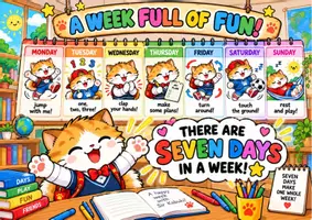 anteprima - Esercizi - Sir Kabuki picture book: Seven day of week - Pagina 1