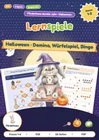 Vorschau - Arbeitsblätter - Halloween-Lernspiele für ESE | Domino, kooperatives Würfelspiel, Bingo | Mit Spielregeln und Pause-Karte | Klasse 1-2 - Deckblatt