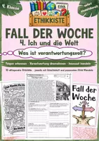 Vorschau - Arbeitsblätter - Fall der Woche – Ethikkiste - 4. Ich und die Welt | 10 Ethik-Fälle für Klasse 4 - Deckblatt