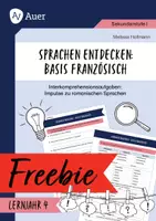 Vorschau - Arbeitsblätter - Sprachen entdecken: Basis Französisch - Deckblatt