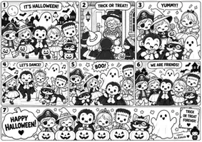 anteprima - Materiale di supporto/inclusione - Anteprima storitelling Sir Kabuki Trick or Treat, a spooky halloween a. - Pagina 2