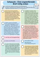 Vorschau - Arbeitsblätter - Argumentierender Brief – „Bewegte Pause“ | Textpuzzle, Einleitung & Textüberarbeitung - Seite 1