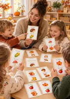 Vorschau - Stationenlernen - Lernspiel Herbst "Ich habe Wer hat?" Lesespiel | Sprachspiel Deutsch für Kita, Vorschule & Klasse 1–2 | Sprachförderung, Lesen & Wortschatz - Seite 1