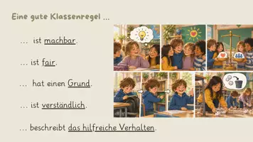 Vorschau - Stundenentwürfe - Regeln in der Schule 4 - Wir entwickeln eigene gute Regeln - Seite 1