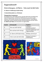 Vorschau - Stundenentwürfe - St. Martin nach Keith Haring - Kreativkiste – Kunstprojekt Klasse 3/4 | Unterrichtsreihe mit Lesetexten, Malvorlagen & Bewertung - Seite 3