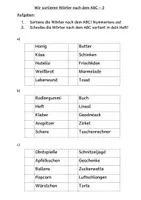 Vorschau - Spiele - ABC - Wörter nach dem Alphabet ordnen Klasse 2/3 - Seite 2
