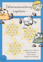 Vorschau - Spiele - Zahlenraumerweiterung Zahlenraum 1 Million Legesterne - Deckblatt