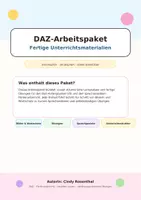 Vorschau - Arbeitsblätter - DAZ_Arbeitspaket_Cindy_Rosenthal - Seite 1