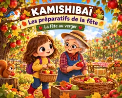 Aperçu - Préparation de séance / Séance complète - Kamishibaï | Les préparatifs de la fête | La fête au verger - Page de couverture