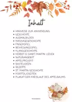 Vorschau - Bildkarten - Herbst & St. Martin – Materialpaket für Kita & Kindergarten - Seite 2
