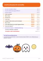 Vorschau - Arbeitsblätter - Halloween Lesen Freebie Klasse 1/2 - Seite 1