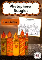 Aperçu - Matériel pour travaux manuels / dessin - Photophores bougies – 5 modèles pour l'hiver et Noël - Page de couverture