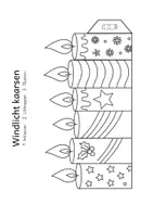 Voorbeeld - Tekenen en knutsel sjablonen - Windlicht kaarsen – 5 sjablonen voor winter en Kerstmis - Pagina 2