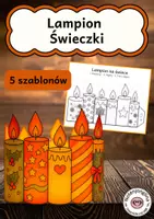 zapowiedź - Szablony do malowania i rękodzieła - Świeczki na lampion – 5 szablonów na zimę i Boże Narodzenie - obwoluta