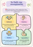 Προεπισκόπηση - Φύλλα εργασίας - 🧩 Το Παζλ της Συνεργασίας – Φύλλο Αυτοαξιολόγησης 📝 - Εξώφυλλο