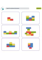 Aperçu - Apprentissages en autonomie - Je construis le modèle – 6 cartes de constructions en briques | PS MS GS - Page 2