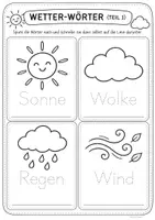 Vorschau - Arbeitsblätter - Wetter-Materialpaket XXL ☀️🌦️🌡️ Komplette Unterrichtsreihe zum Thema Wetter | Grundschule - Seite 3