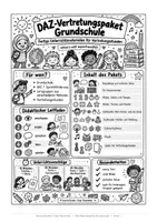 Vorschau - Arbeitsblätter - DAZ_Vertretungspaket - Deckblatt