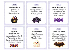 Vorschau - Spiele - Halloween-Spiel mit lustigen Aufgaben, Bewegung & kleinen Belohnungen - Klassenspiel Trick or Treat - Klassengemeinschaft -Halloween Aktivität, Ideen Grundschule - Seite 2