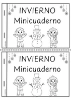 Vista previa - Hojas de trabajo - Minicuaderno de invierno para 1.º de Primaria: trabajo autónomo - página 1