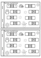 Vista previa - Hojas de trabajo - Minicuaderno de invierno para 1.º de Primaria: trabajo autónomo - página 2