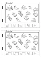 Vista previa - Hojas de trabajo - Minicuaderno de invierno para 1.º de Primaria: trabajo autónomo - página 3