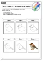 Aperçu - Matériel pour travaux manuels / dessin - Les trois moineaux – projet d'arts plastiques d'hiver - Page 2