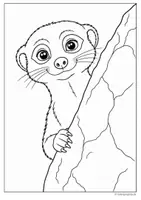 Aperçu - Matériel pour travaux manuels / dessin - Coloriages suricates - Page 1