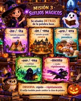 Vista previa - Hojas de trabajo - Sufijos y prefijos - página 3