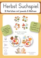 Vorschau - Spiele - Herbst Suchspiel - 31 Karten 6 Motive Konzentrationsspiel - Deckblatt