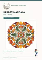 Vorschau - Mal- und Bastelvorlagen - Herbst-Mandala „Pilze & Farne“ 🍄 | Kostenlose Ausmalvorlage für Klasse 1–4 - Deckblatt
