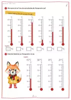 Vorschau - Arbeitsblätter - Wetter Klasse 2 | Sachunterricht Arbeitsblätter | Wettersymbole | Thermometer ablesen | Wetterbeobachtung - Seite 3