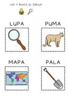Vista previa - Hojas de trabajo - LECTURA PALABRAS M-P-L-S - página 1