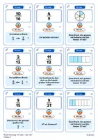 Vorschau - Spiele - Ich habe – wer hat? Bruchrechnung Klasse 5–6 | Brüche kürzen, erweitern, vergleichen | differenziert - Seite 3