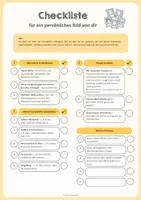 Vorschau - Arbeitsblätter - Erstelle ein KI-Bild von mir - Checkliste und Anleitung für Schülerinnen und Schüler - Deckblatt