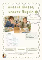 Vorschau - Stundenentwürfe - Regeln in der Schule - Klassenregeln verstehen & gemeinsam entwickeln | komplette Unterrichtsreihe Klasse 3/4 - Seite 1